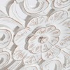 30" Beakman Square Medallion Wall Art White - Brewster: Modern MDF Carved Decor, Includes Hanging Loops - 3 of 3