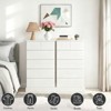 KTMBDW 6 Drawers Dresser for Bedroom, Tall Dresser for Bedroom, Modern Chest of Drawers with Concealed Handles for Living Room, Entryway, White - 4 of 4
