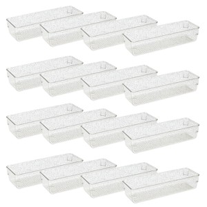 Trio Home Draw Organizers, Storage Bins for Makeup, Bedroom, Kitchen Gadgets Utensils and Office, Bathroom and Vanity Drawer Organizer Trays - 1 of 4