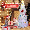 Costway 8FT Inflatable Christmas Tree Blow up Holiday Decoration with Rotating & LED Light - 4 of 4