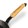 Petromax Easy Mount Wooden Handle for Petromax Wrought Iron Skillet Pan, Secure Ergonomic Heat Resistant Handle Cover - 2 of 4