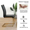 Racxily Modern Dining Chairs (2pcs) - Faux Leather Upholstered Dining Chairs, Gold Metal Legs, Ergonomic PU & Sponge, Multi-Scene Use - 4 of 4