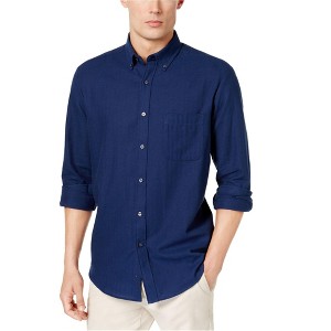 Club Room Mens Herringbone Flannel Button Up Shirt - 1 of 1