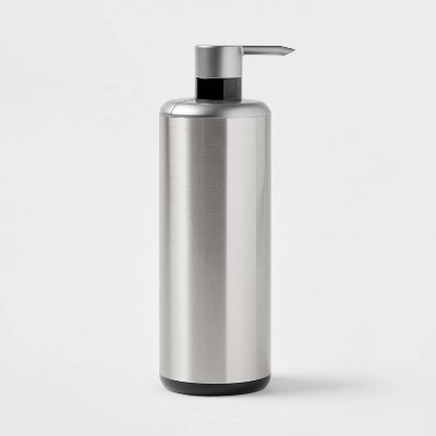 Touchless Stainless Steel Soap Pump Metallic Gray - Threshold™
