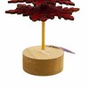 One Hundred 80 Degrees 9.0 Inch Red Snowflake Tree Christmas Village Tree Sculptures - 3 of 4