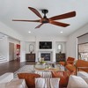 BestParts 60" Farmhouse Walnut Wood Ceiling Fan with Remote Control - No Light Included - 3 of 4