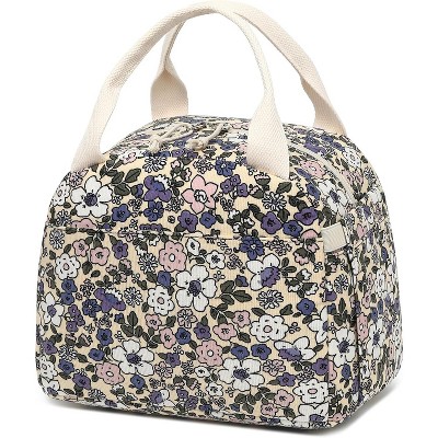 Lunch Bag for Women Men Cute Corduroy Lunch Tote Bags Reusable Insulated Lunch Box Large Capacity Reusable Insulated Cooler for Work Picnic or School