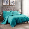 Premium Cotton 300 Thread Count Solid Duvet Cover Set by Blue Nile Mills - 2 of 4