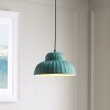 Destryn 13" Height Adjustable Pendant - PND3021 - Green - Safavieh - 4 of 4