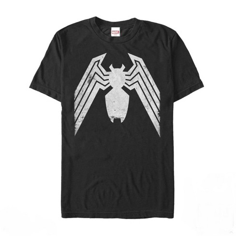 Men s Marvel Venom Distressed Logo T Shirt Black Small