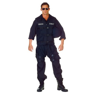 Underwraps Costumes Mens S.w.a.t. Costume - One Size Fits Most - Black ...