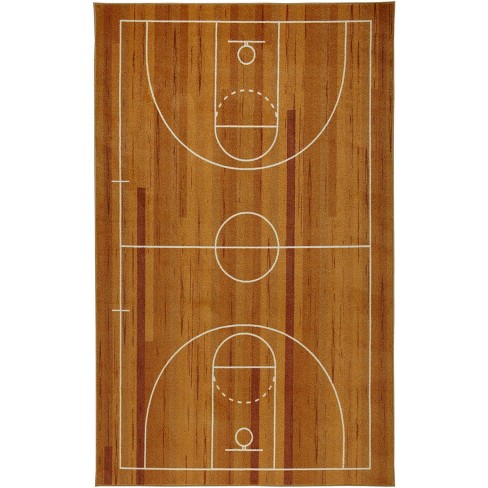 Basketball Court Rug Brown Mohawk, Target Mohawk Rug
