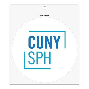 CUNY  School of Public Health  Primary Logo Automotive Car Refrigerator Locker Vinyl Circle Magnet - 1 of 4