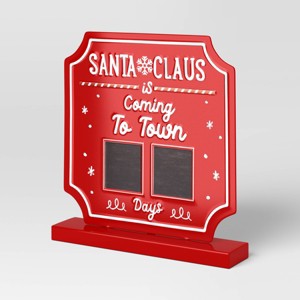 Christmas Santa Claus is Coming to Town Countdown Sign - Wondershop™ - 1 of 4