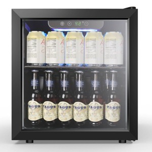 Kismile MIni Fridge 30 Cans (12 oz.) 1.3 Cubic Feet Beverage Refrigerator - 1 of 4