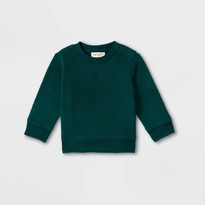 Baby Fleece Pullover Sweatshirt - Cat & Jack™ Green 3-6M