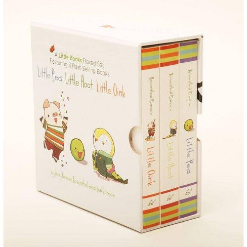 Little Books Boxed Set: Little Pea, Little Hoot, Little Oink - by  Amy Krouse Rosenthal (Board Book) - image 1 of 1