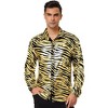 Lars Amadeus Men's Animal Print Button Down Long Sleeve Vintage Shirt - 2 of 4