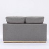 Acme Furniture 57" Valin Sofa Gray Linen - 4 of 4