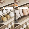 coucheta Shoe Cabinet with 2/3/4 Flip Drawers, Wooden Shoe Organizer with Adjustable Shelf, Hidden Shoe Cabinet for Hallway, Entryway, Living Room - 3 of 4