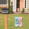 Big Dot of Happiness Baby Gender Reveal - Outdoor Lawn Sign - Team Boy or Girl Party Yard Sign - 1 Piece - 2 of 4