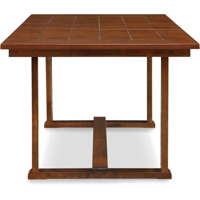Wesley Dark Brown Extendable Wood Dining Table