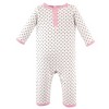 Hudson Baby Infant Girl Cotton Coveralls 3pk, Heart - image 3 of 4