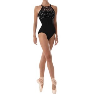 Girl Ladies High Neck Halter Leotard Bodysuit - Bloch - 1 of 3