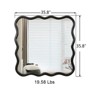 FONTOI Wavy Rectangle Wall Mirror, 36"*36" Square Mirror Wall Decor for Bathroom Bedroom Living Room Cloakroom Entryway, Black, 35.8"*1.18"*35.8" - 3 of 4