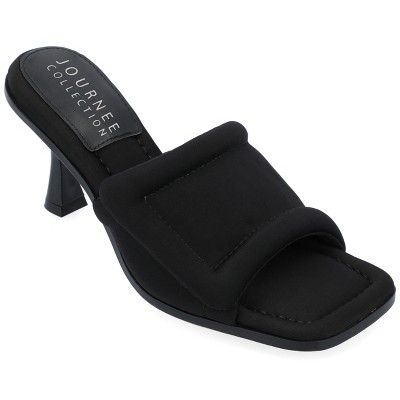 Journee Collection Womens Addriel Mid Heel Open Toe Pumps