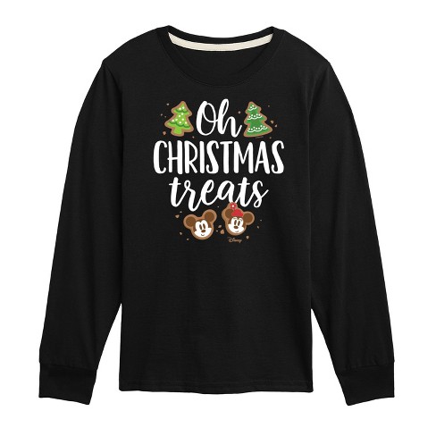 Boys' - Disney - Mickey and Minnie Oh Christmas Treats Long Sleeve Graphic T-Shirt - image 1 of 4