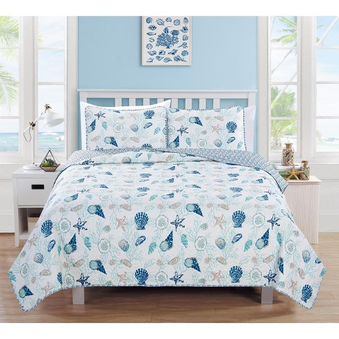 Home Fashion Designs Bali Coastal Beach Theme Quilt Set Target