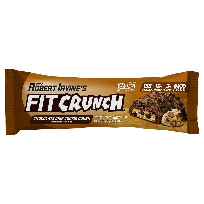 FITCRUNCH Chocolate Chip Cookie Dough Baked Snack Bar, 4 of 7