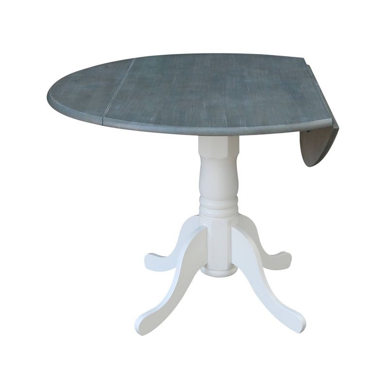 42" Mason Round Dual Drop Leaf Dining Table - International Concepts, 5 of 18