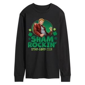 Men's - Marvel - Shamrockin Starlord St. Patricks Day Long Sleeve Graphic T-Shirt - 1 of 3