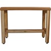24" Eleganto ED997 Wide Teak Wood Bathroom/Shower Seat - EcoDecors - 3 of 4