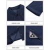Imily Bela Womens Cropped Denim Jackets Casual Button Down Jean Shirt Shacket Loose 3/4 Sleeve Coat with Pockets - 2 of 4