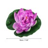 Unique Bargains Artificial Lotus Flower for Garden Ponds Pool Decoration 6 Pcs - image 4 of 4