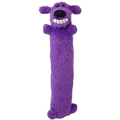 Multipet Loofa Plush Dog Toy in Purple