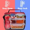 OPUX Insulated Lunch Box Men Women, Leakproof Soft Cooler Bag Work School Beach, Pail Tote Adult Kids Boys Girls - 2 of 4