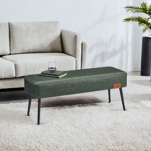 Bench for Entryway Bedroom, End of Bed Bench, Ottoman with Storage Synthetic Leather with Stitching Loads 660 lb - 1 of 4