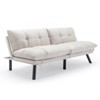 Convertible UNISOAR Foldable Modern Sofa Bed, Futon Lazy Sofa Bed, Lounge Chair Indoor,Light Gray/Blue/Black/Cream/Green/Brown - 2 of 4
