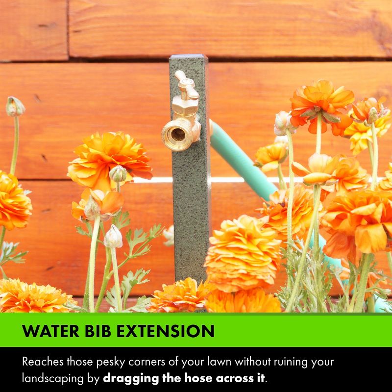 Yard Butler Hose Bib Extender - Outdoor Faucet Extender and Remote Spigot - Puts Your Garden Hose Where You Want It - IHBE-6, 5 of 8