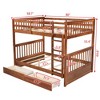 Grungis Full Over Full Loft Bed with Ladders and 2 Storage Drawers,Modern Bunk Bed with Full-Length Guardrails,Loft and Bunk Bed for Bedroom - 3 of 4