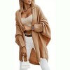 Imily Bela Women's Autumn/Winter Solid Color Fashionable Front Open Long Cardigan Sweater for Casual Wear - 4 of 4