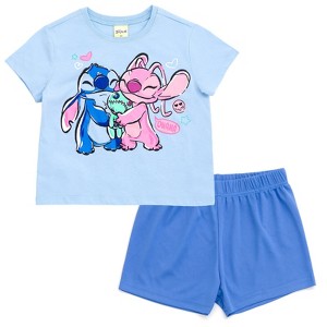 Disney Junior T-Shirt and Mesh Shorts Outfit Set Sizes (2T - 14-16) - 1 of 4