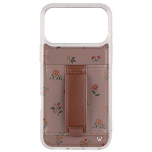 Walli Cases Mauve Meadow Phone Case with Wallet and Finger Strap - 1 of 4