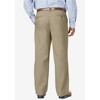 KingSize Men's Big & Tall Relaxed Fit Wrinkle-Free Expandable Waist Pleated Pants - 2 of 4