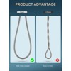 Cobbe 118" Shower Hose Extra Long, Handheld Shower Head Hose Replacement with Gaskets & Sealing Tape, 304 Stainless Steel Hose, Brushed Nickel - 2 of 4