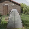 6x6x6.6 ft Tunnel Greenhouse with Hemmed PE Cover, Sandbag Anchors, Dual Doors & Screened Windows – All-Season - 2 of 4